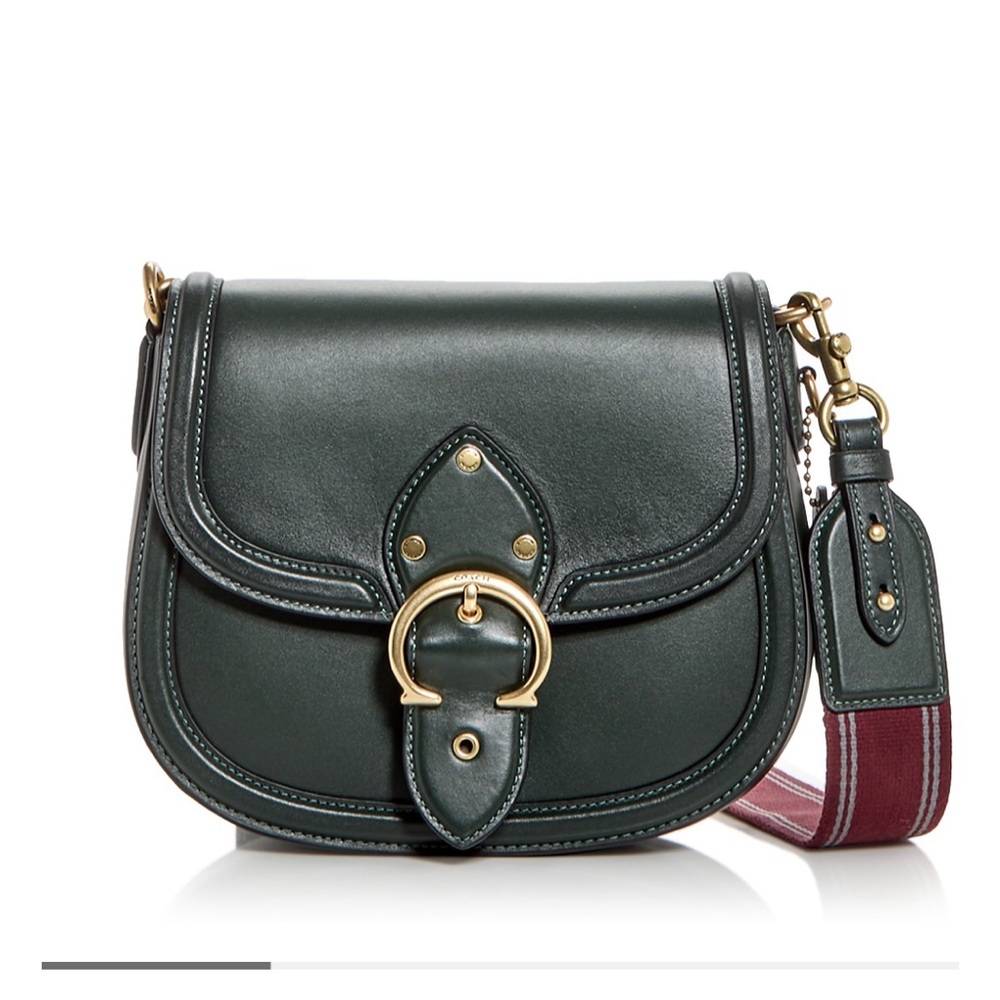 COACH Beat Saddlebag Forest Green